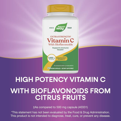 Strength(1) Immune 1,000 250 (Packaging Nature's Way Extra Vitamin C with Bioflavonoids, Supports Health*, Promotes
