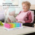 MAOTAO 2 Monthly Pill Case Times A Day, Daily Pill Box Organizer Large Capacity Pill Holder Morning and Night, Portable