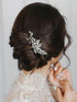 SWEETV Rhinestone Bride Wedding Hair Clip, Silver Crystal Bridal Hair Comb, Sparkly Hair Piece for Women/Girls &