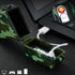 Waterproof Cigarette Case with Lighter, Full Pack Holder, Electric Lighter USB Rechargeable, Windproof, Black