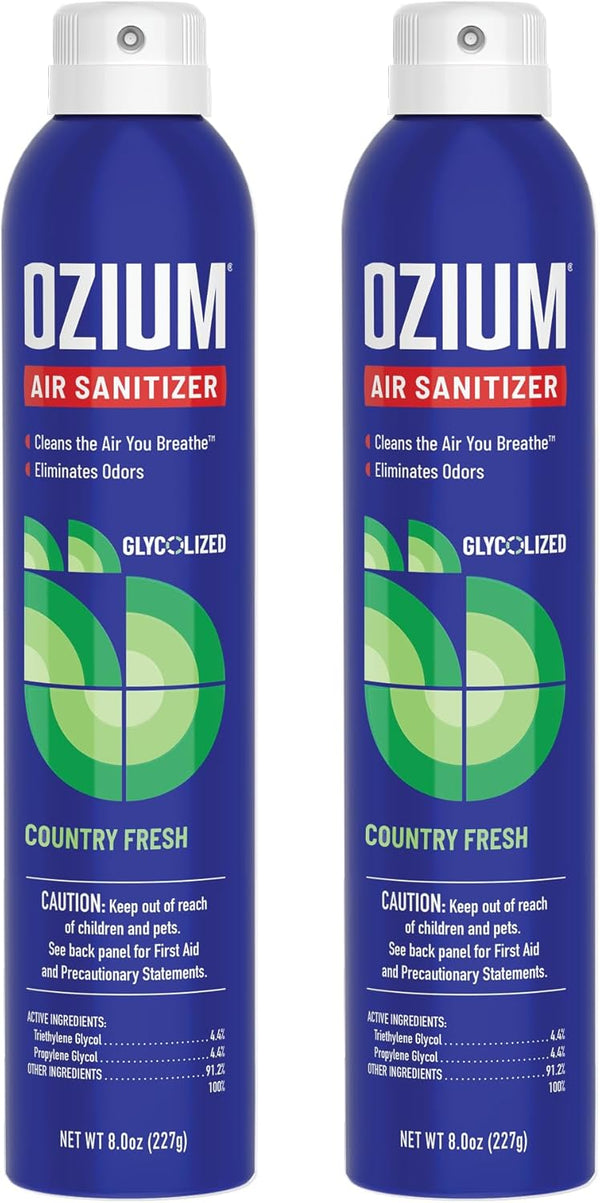 Ozium Air Sanitizer Spray - Room Odor Eliminator for Home, Car, and