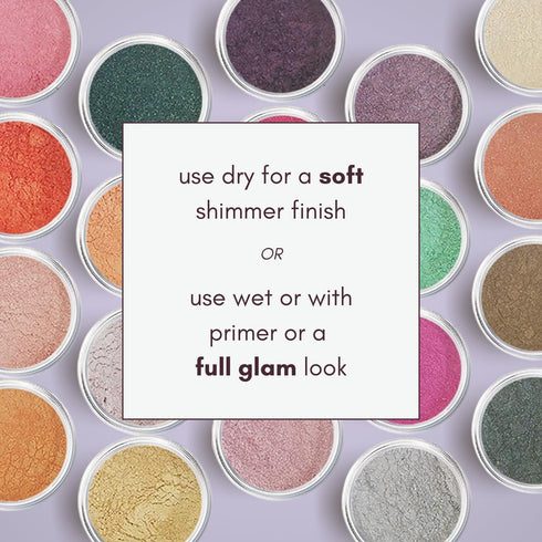 Purple Pearl Loose Mineral Eyeshadow, Organic Talc-Free Sparkly Makeup, Pink & Purple Shimmer Palette
