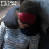 Lewis N. Clark Comfort Sleep Mask - Eye Mask for Travel, Light Blocking & Adjustable, Comfortable Burgundy