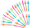 Juvale Rainbow Plastic Silverware Set, Neon Forks, Knives, Spoons (144 Pieces)