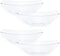 PLASTICPRO Disposable 64 Ounce Square Serving Bowls, Large Plastic Crystal Clear Snack or Salad Bowl, Pack of 4