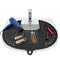Sink Topper Foldable Sink Cover - Silicone Makeup Brush Cleaning Mat, Hot Tools Organizer, Standard Black