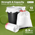 LIMELINEN 200 Count, 13-gallon 0.9 Commercial Tall Kitchen Trash Bags with Drawstring, Trash Bag of mil Thickness, Leak