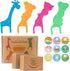 Biodegradable Kids Flossers, 100 Pack, Organic Animal Dental Floss Picks, Fluoride Free, Mild Orange