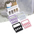 Nail Drill Bit Case, 4Pcs Nail Drill Bit Holders, Dustproof Organizer Box for Nail Drill Tips