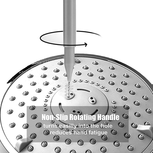 40pcs Tiny Shower Head Nozzle Cleaning Brushes, Multifunctional Mini Tools for Small Hole Shower Head (Gray)