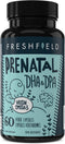 Freshfield Prenatal Omega 3 DHA Supplement - Vegan Algae Oil for Lactation & Brain Development, 60 Count