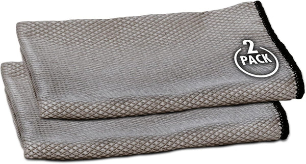 Premium Microfiber Cleaning Cloth, Ultra Absorbent Streak and Lint Free, Large 16 x 24 Polishing Glass Drying Towel (2