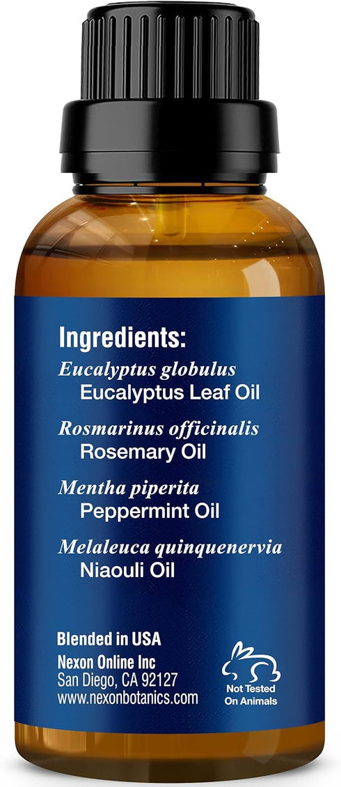Breathe Essential Oil Blend 30 ml - Breath Easy Sinus Relief Essential Oil for Humidifier, Diffuser, Aromatherapy