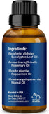 Breathe Essential Oil Blend 30 ml - Breath Easy Sinus Relief Essential Oil for Humidifier, Diffuser, Aromatherapy
