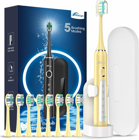 Rtauys M5 Sonic Electric Toothbrush for Adults and Kids - Rechargeable Electric