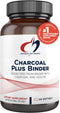 Designs for Health Charcoal Plus Binder - Toxin Binder with Activated Charcoal, Organic Chlorella for Full Body Detox