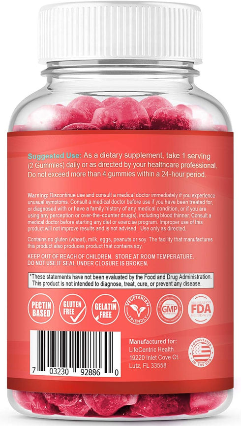 Biotin Gummies for Hair Growth, 100 Count, Max Strength 10000mcg Chewable Supplement for Women, Men, and Kids