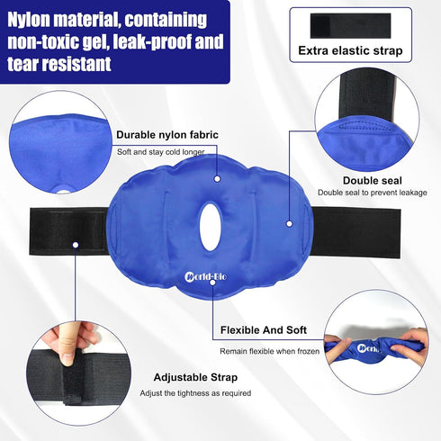 Knee Cold Pack for Injury, 2 Reusable Hot and Cold Ice Packs for Joint Pain and Swelling