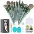 Koccido 22 Pcs Makeup Brushes Kit, Foundation and Eyeshadow Brush Set, Green