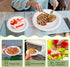Set, 7-inch, 9-inch 100 Disposable Paper Plates Eco friendly Heavy Duty Plates and Napkins Party Supplies, Compostable
