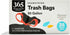 365 by WFM Bag Trash Drawstring Flextra, 30 Gallon, 35 Count