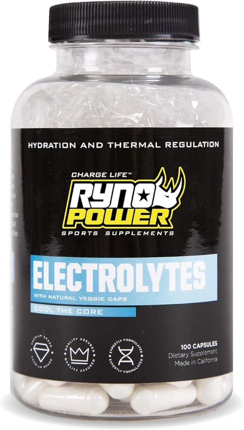 Ryno Power Electrolytes Supplement Capsules (50 Servings)