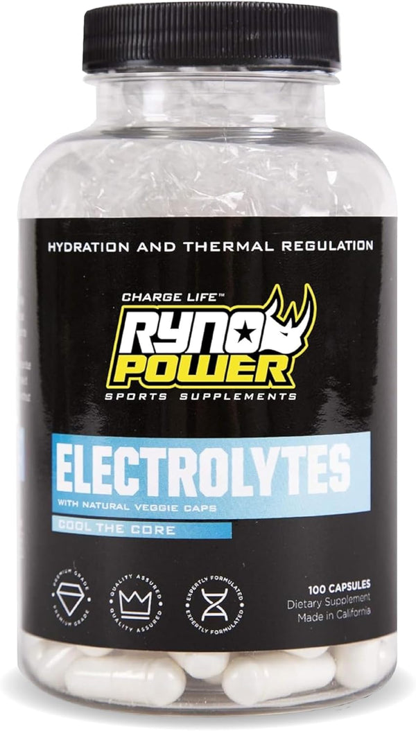 Ryno Power Electrolytes Supplement Capsules (50 Servings)