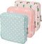 Vin Beauty 3Pcs Pad Bag for Sanitary Napkins, First Period Pouch Portable Menstrual Pad