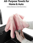 Microfiber Cleaning Cloth Roll - 60 Pack, Tear Away Towels, 12" x 12", Reusable Washable Rags for Car, House