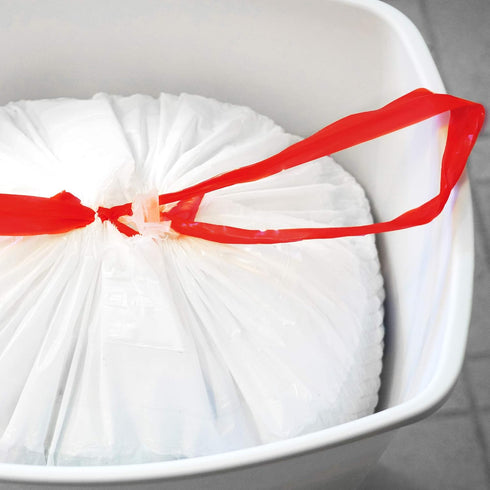 Reli. 2-4 Gallon Trash Bags Drawstring, 250 Count, Small Garbage Bags 4 Gallon - White Trash Can Liners