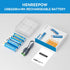 Henreepow 1.5V AA Lithium Rechargeable Batteries, High Capacity 2600mWh (1700mAh) with 4 in 1 USB Charging Cable (4
