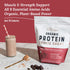 Live Conscious Organic Pea Protein Powder - Cosmic Cacao Chocolate Flavor | Plant-Based Vegan Protein Blend
