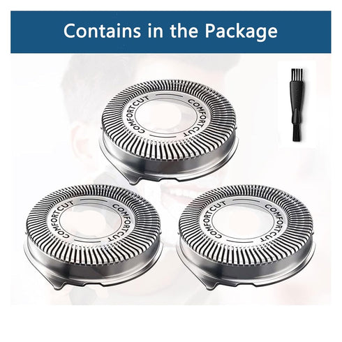 SH30/52 Replacement Heads for Philips Series 3000 Electric Shavers, Compatible with Norelco SH30 Replacement Blades