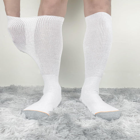 Ioryzek 2 Pairs Walking Boot Socks Liner air Cam Walker Cast Socks Fracture Boot Brace Breathable Surgical Orthopedics