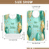 YEGAME Happy Birthday Full-Cover Unisex Adult Bibs with Foldable Crumb Catcher, Waterproof Washable Adjustable Dining