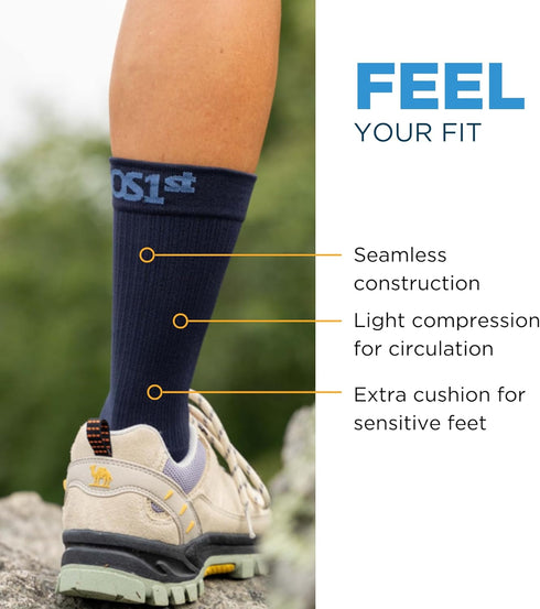 WC4 OrthoSleeve Diabetic & Neuropathy Compression Socks, Non-Binding for Men & Women, Improve Circulation & Edema