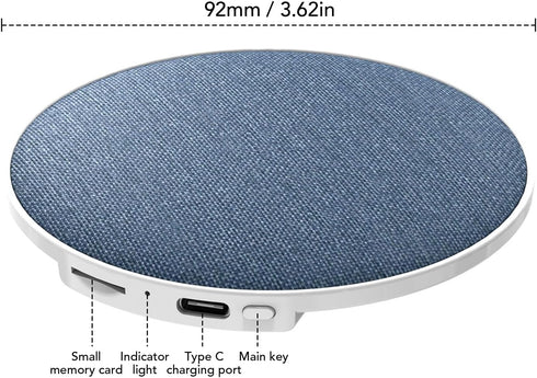 LAISANIM 40mm 20-48H Under Pillow Bluetooth Speaker, Driver White Noise Sleep Speaker with Battery, Private Listening
