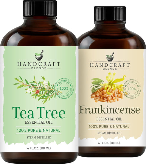 Handcraft Blends Purify & Balance Set: Frankincense and Tea Tree Essential Oils