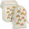 12-Pack Rainbow Party Favor Bags, Mini Canvas Drawstring Treat Pouches, Kids Birthdays, Unicorn Celebrations