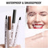 Music Flower Liquid Eyebrow Pen - Waterproof Brow Pencil with Micro-Fork Tip, Smudgeproof, Reddish Brown