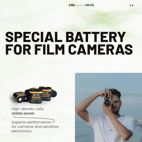 Yingsholdia CR-P2 6V 2025 223A, 2CR-P2, DL223A EL223AP (5-Pack) Batteries, Upgraded Lithium Photo Battery, Replaces