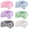 Shindel Spa Headbands 6 Pack - Skincare and Makeup Headbands for Washing Face, Coral Fleece, Elastic for Women