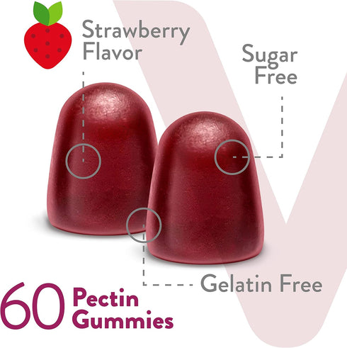 Vitamin B Complex Gummies with Vitamin C - Sugar Free | Energy, Metabolism & Nerve Health - Vegan, Gelatin Free,