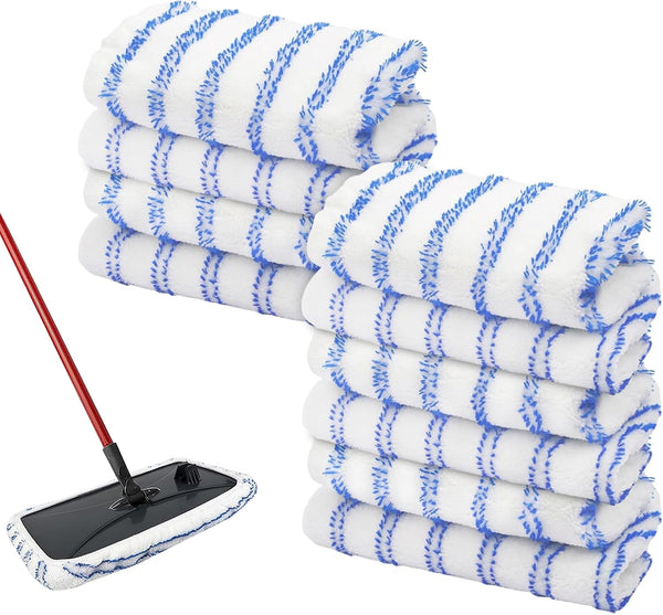 SavStor 10 Pack Microfiber Mop Pads Covers Replacement Compatible with Oceda,Terry Cloth Mop