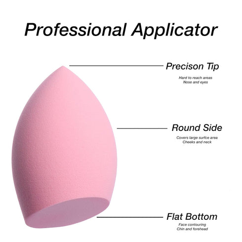 Expressions 12pc Beauty Blenders Value Pack, Assorted Cosmetic Sponge Set for Foundation, Blush, Concealer, Eyeshadow