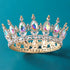 Queen Crown Rhinestone Wedding Crowns, Tiaras for Women, Costume Party Hair Accessories, Birthday Crown