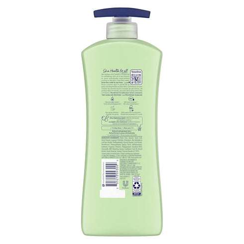 Vaseline Intensive Care Body Lotion for Dry Skin Soothing Hydration Lotion Made with Ultra-Hydrating Lipids + 1% Aloe Vera Extract to Refresh Dehydrated Skin 20.3 oz, Pack of 3
