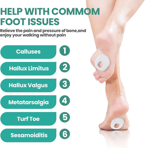 Welnove 84pcs Callus Pad with Water-Resistant Adhesive, Protects Foot, Heel and Toes from Rubbing, Pain Relief - White