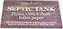 Septic Tank Adhesive Sign - Stylish Walnut Effect, Plaque for Toilet, Bathroom, W.C, Septic Tank by OriginDesigned