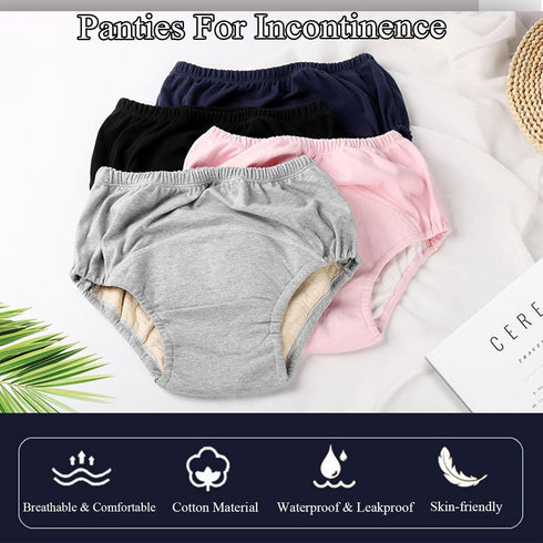 MKKBOB Leakproof Panties for Women Incontinence Diapers,Panties for Incontinence for Home Care Incontinence Diapers